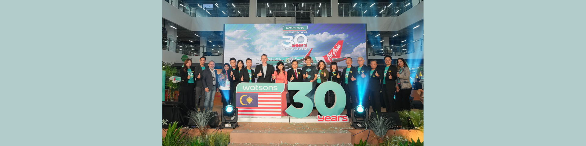 Watsons Malaysia Celebrates its 30th Anniversary by Launching its First-Ever Branded AirAsia Airplane