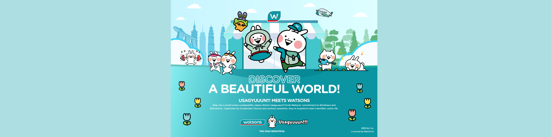 Watsons x Usagyuuun!!! Crossover Unveils a Beautiful World