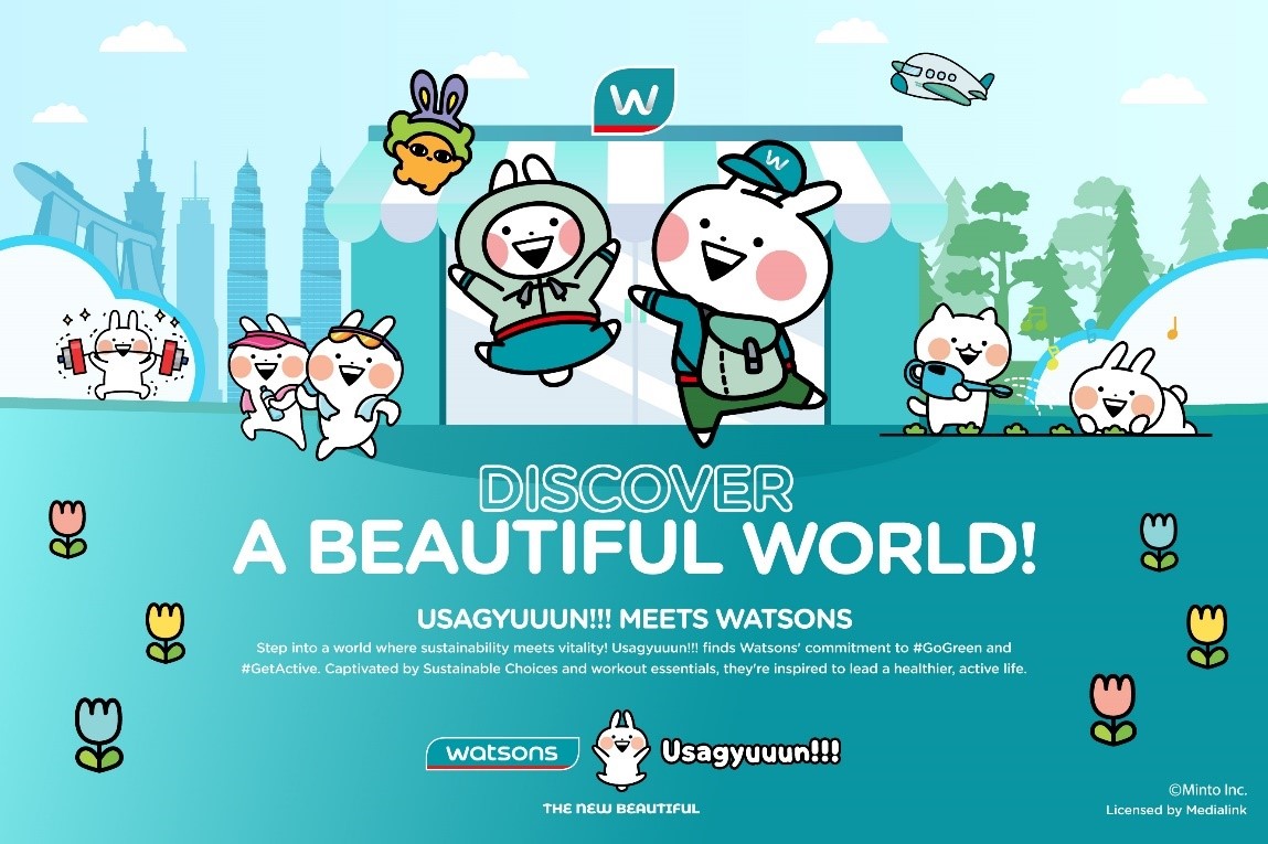 Watsons x Usagyuuun!!! Crossover Unveils a Beautiful World